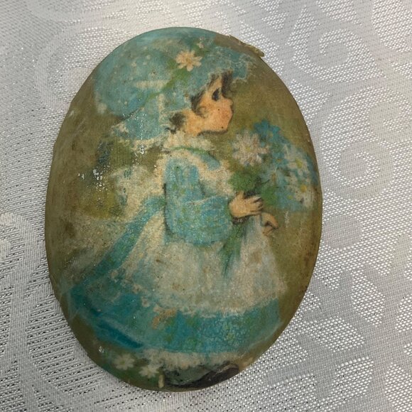 Vintage Holly Hobbie Decoupage Wall Decorations Set/4 - Picture 2 of 10